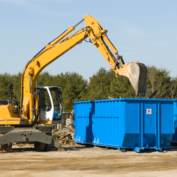 how does a residential dumpster rental service work in Castro County